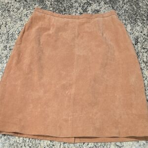 Vintage Terry Lewis 100% Leather Skirt